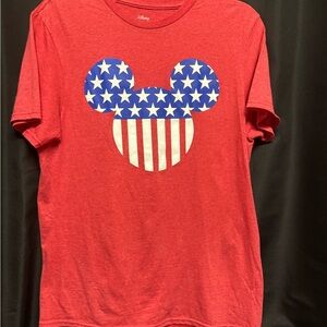 Disney Red and Blue Mickey Mouse Patriotic Tee